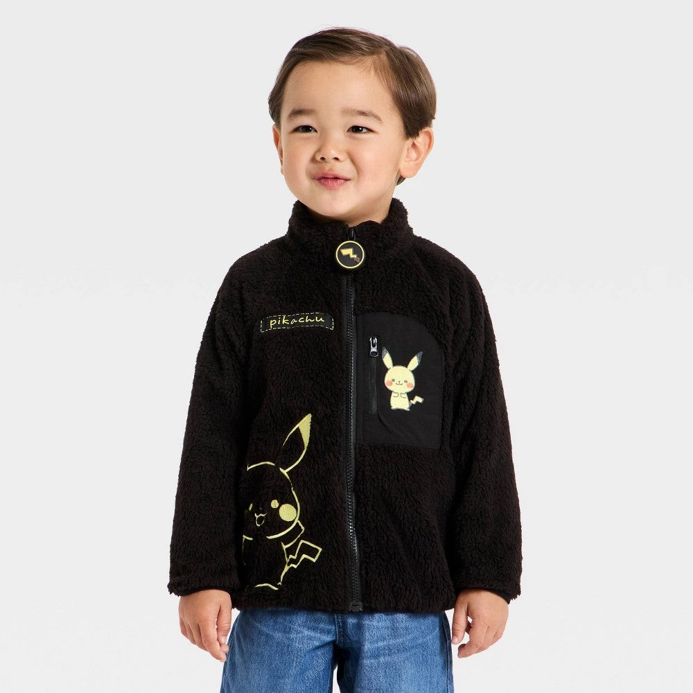Pokemon Pikachu Toddler Boys Faux Shearling Zip-Up Sweatshirt
4T