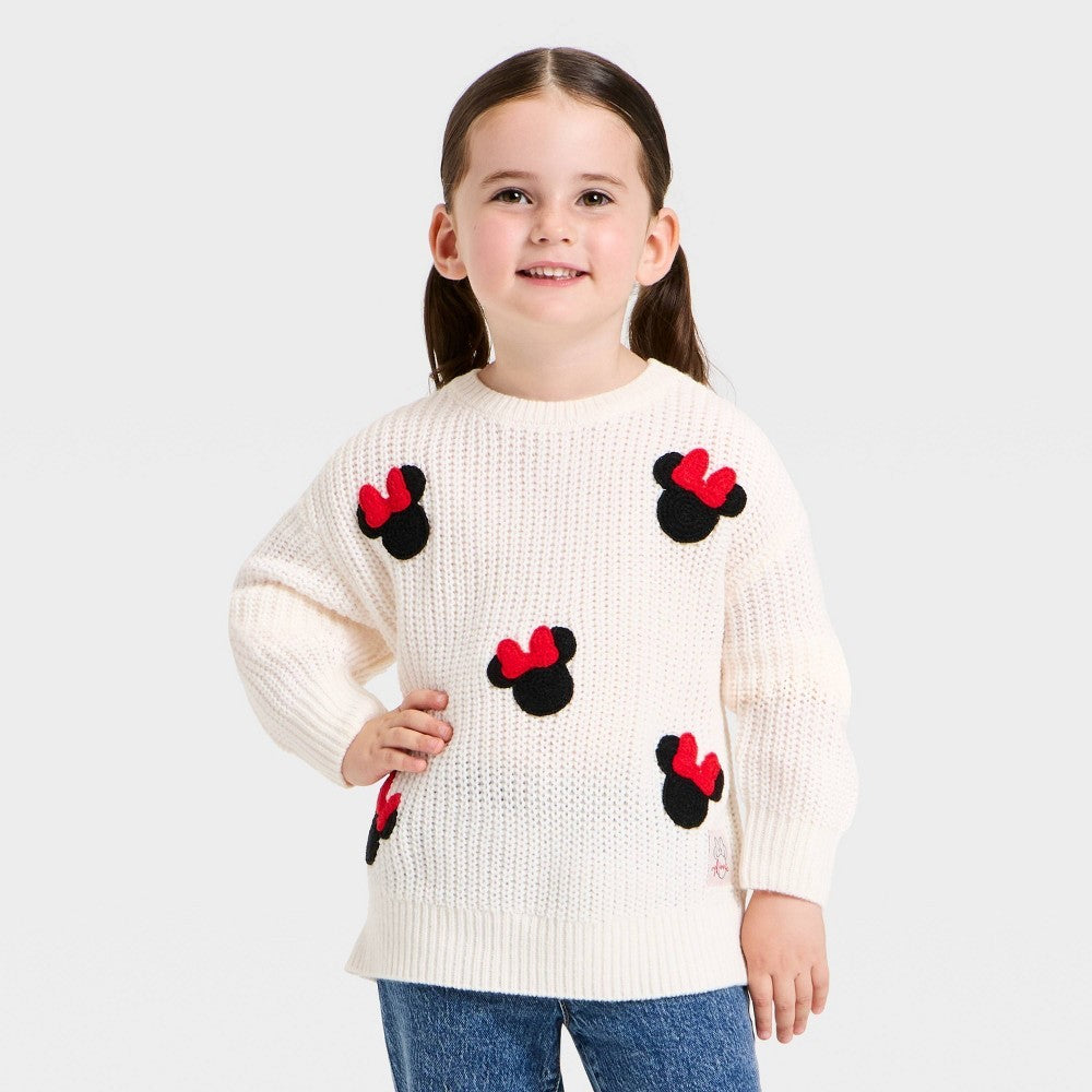 Disney Minnie Mouse Toddler Sweater 4T girl