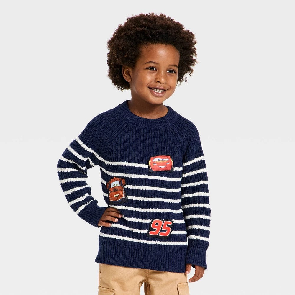 Disney Lightning McQueen Toddler Sweater - Navy Blue 18M boys