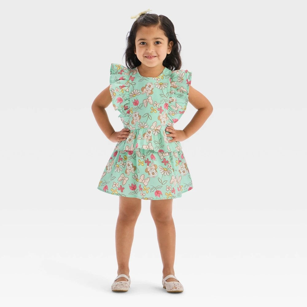 Disney Minnie Mouse 2pc Floral Top & Skort Set -2T girl