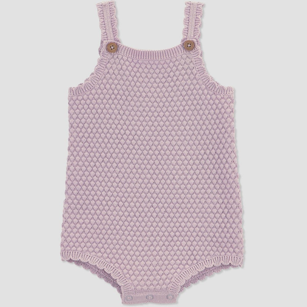 Carter's Baby Girls' Sweater Tank Romper Purple 18M