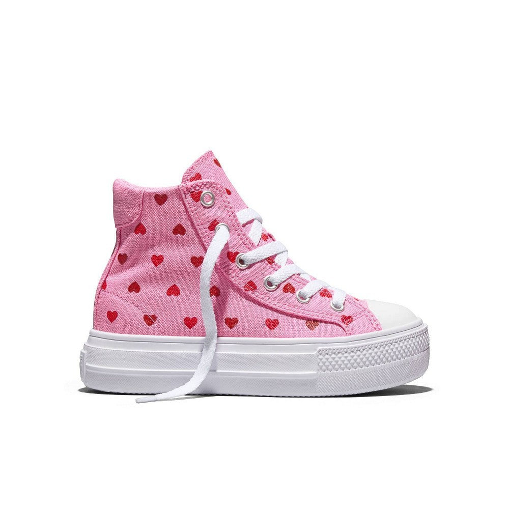 Converse Girls' Platform High Top Sneakers Pink 5