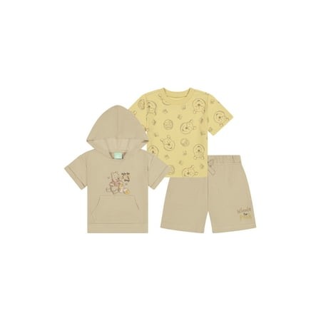 Disney Winnie The Pooh Baby Boy 3 Piece Short Set 18M