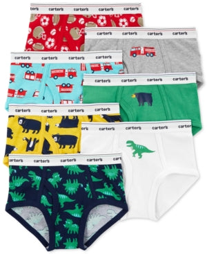 Carter's Boys 7-Pk. Cotton Printed Briefs - 969 Prt