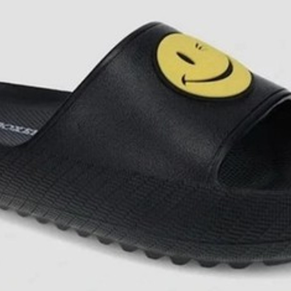 Joe Boxer boys Slides Size 2 - Cushioned, Smiley Pattern