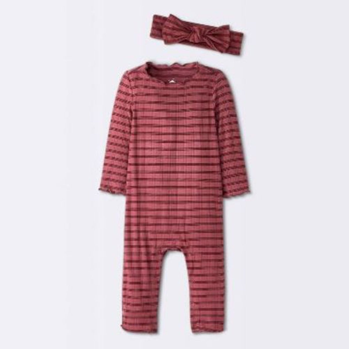 Cloud Island Baby Girls' Checkered Romper & Headband 0-3M