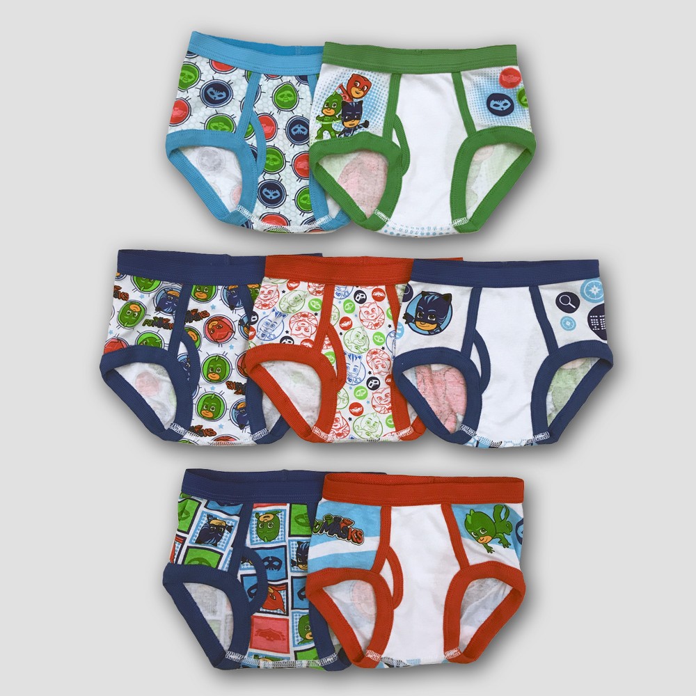 Handcraft Mfg PJ Mask Toddler Boys Briefs, 2T-Pack of 7