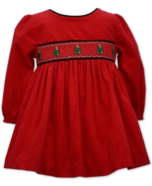 Bonnie Baby Corduroy Smocked Dress, 24 Months girl