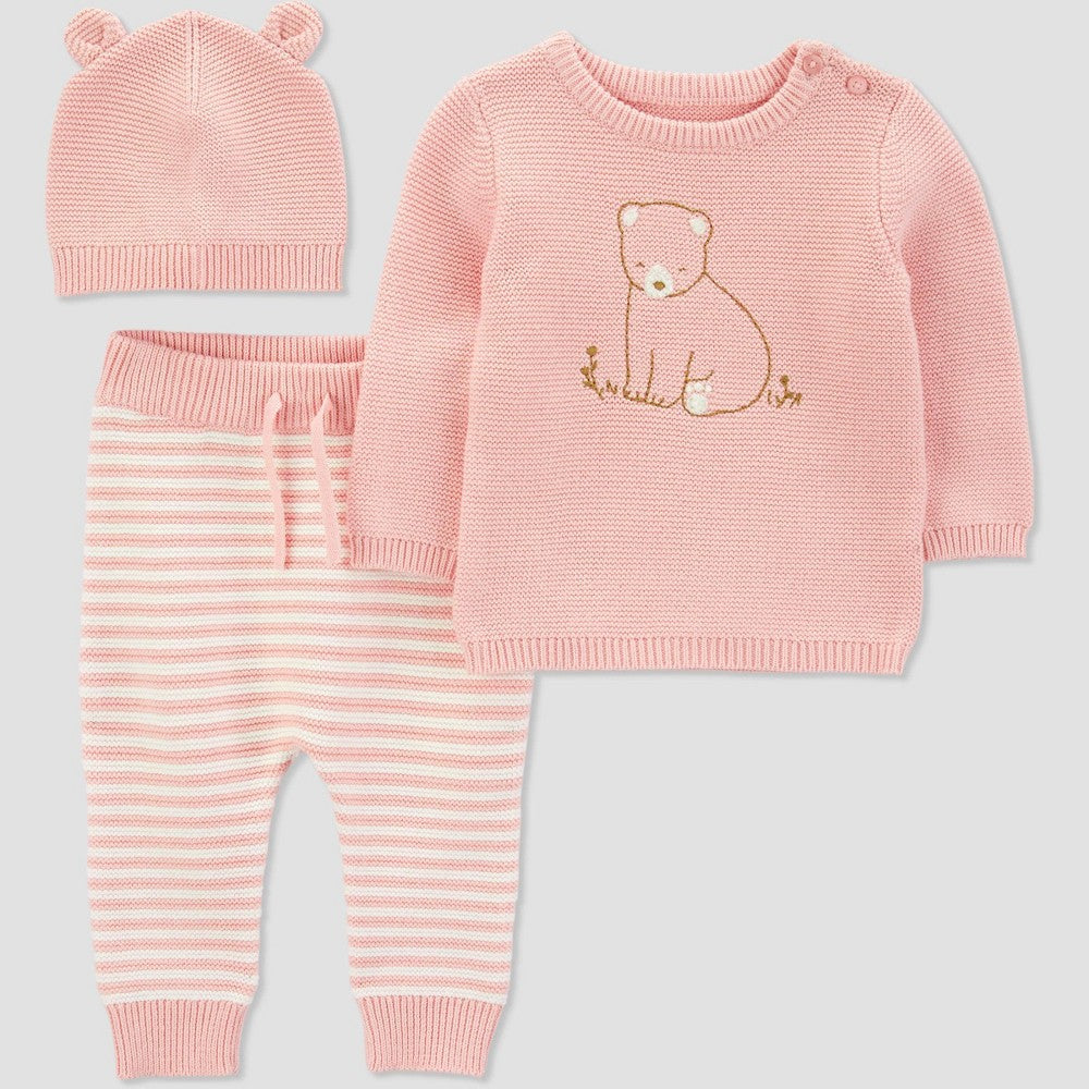 Carter's Just One You Baby Girls' Bear Top & Bottom Set - Pink 12 months