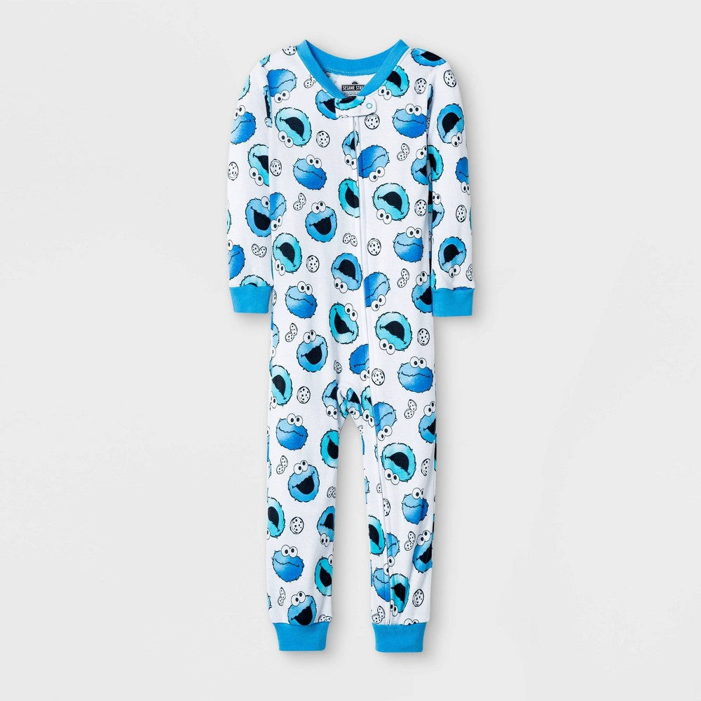 Toddler Boys' Cookie Monster Snug Fit Union Suit -12 months