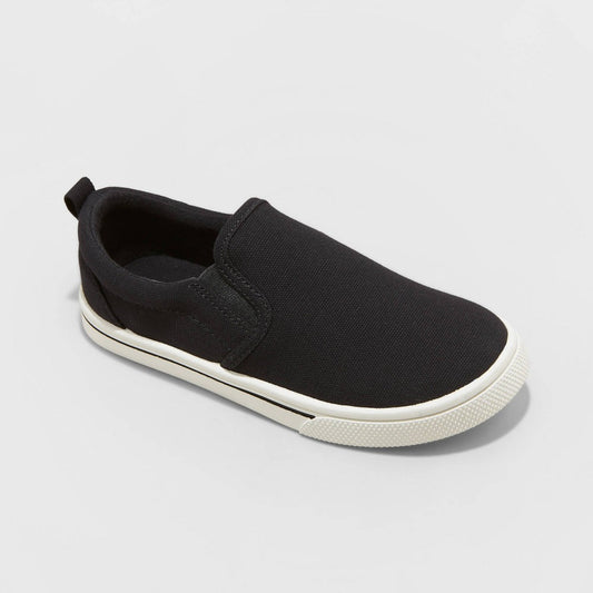 Kids' Blaine Slip-on Sneakers - Cat & Jack™ Black 13  - Boy