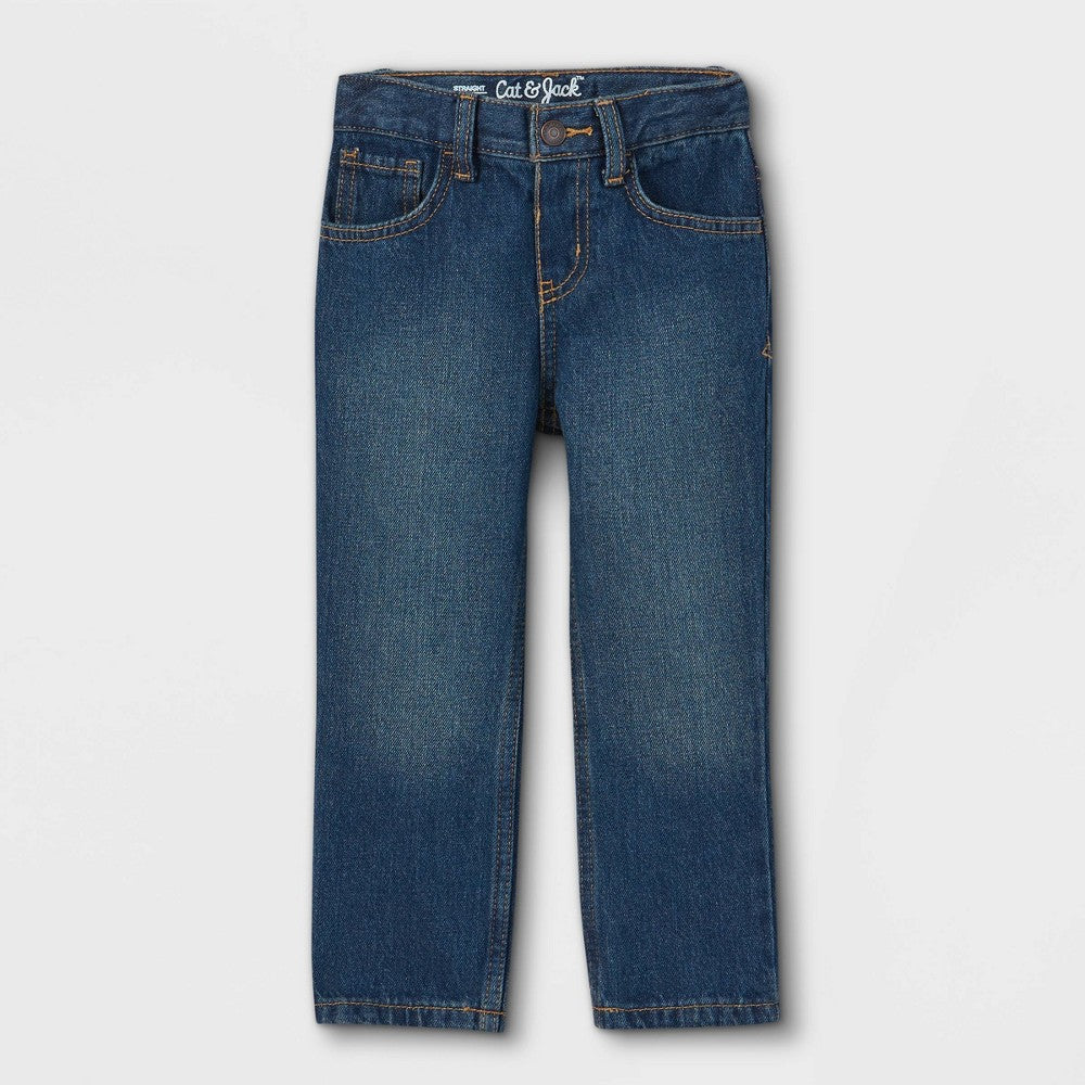 Cat & Jack Toddler Boys' Straight Fit Jeans Size 3T