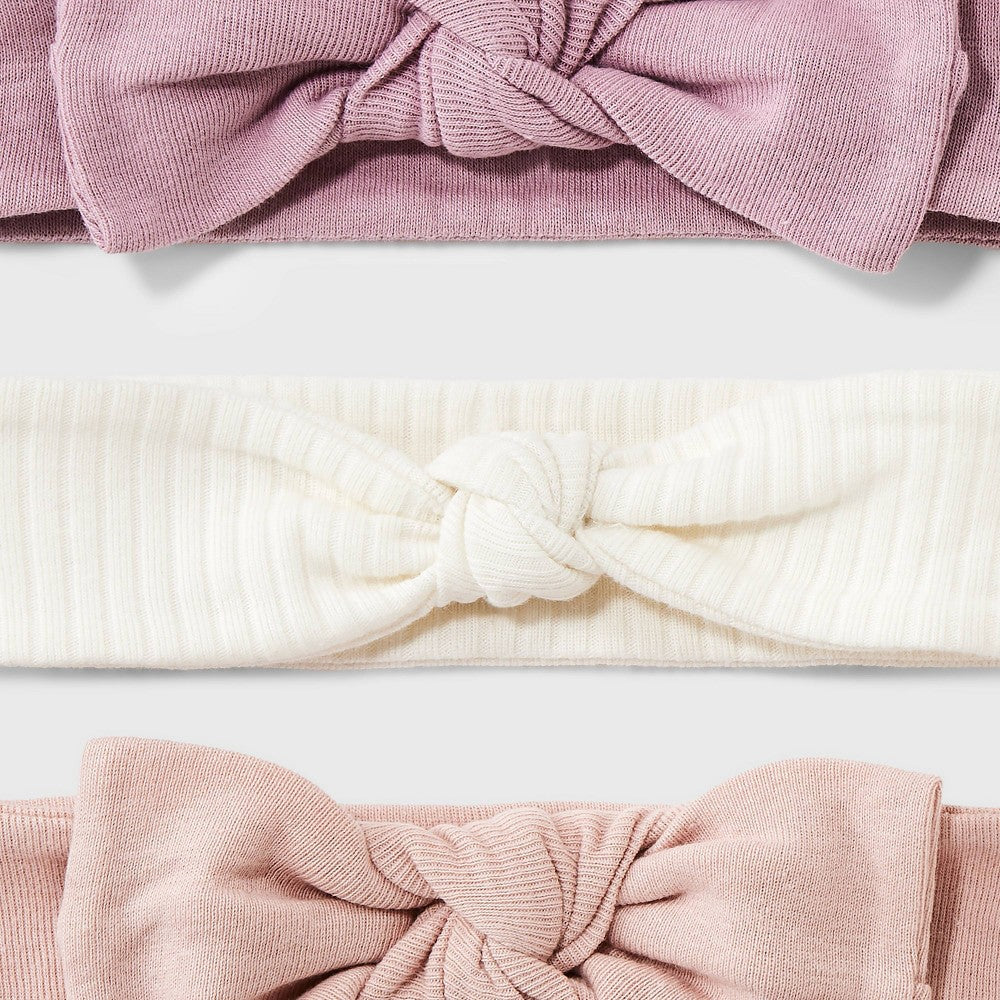 Cloud Island Baby girl Headwrap 3pk, Newborn