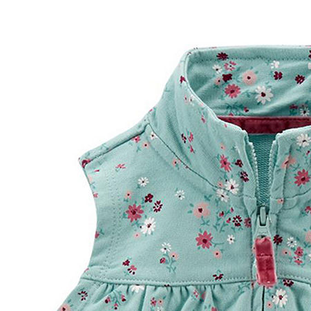 Carter's 3-Piece Floral Vest Set, 24M Girl