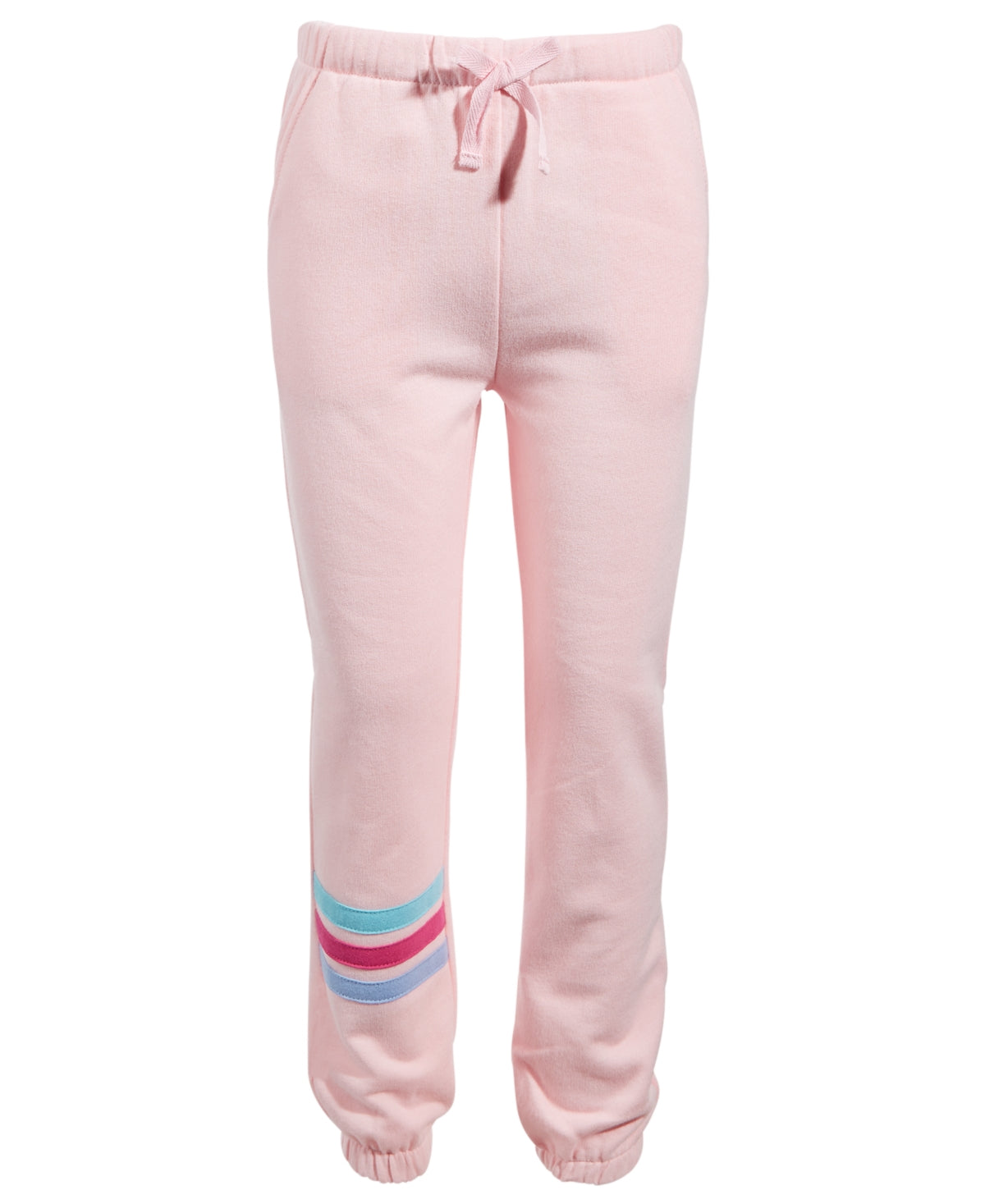ID Ideology Little Girl Rainbow Stripes Jogger Pants 3T