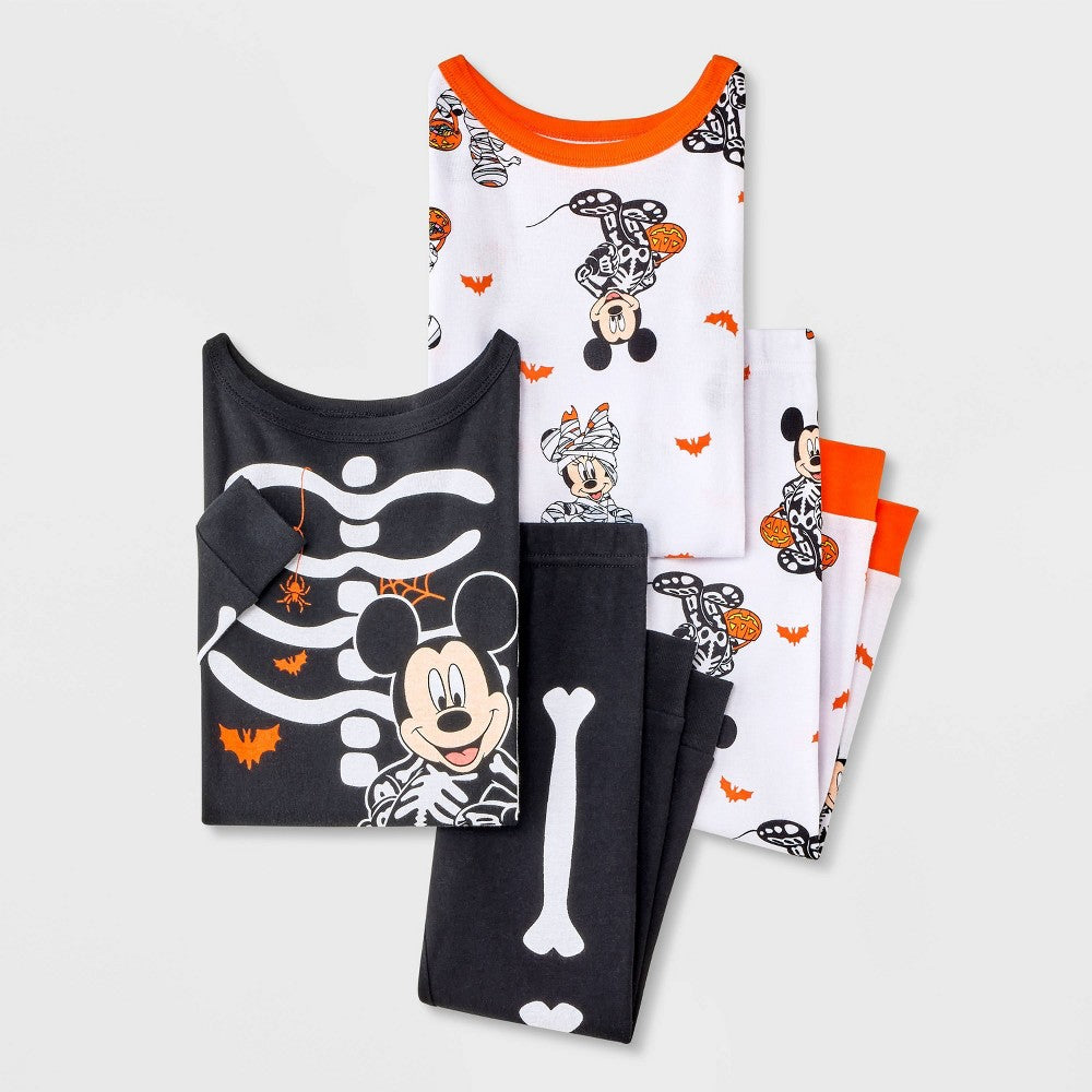Mickey Mouse & Friends Toddler Boys Halloween Pajamas 12M 4pc