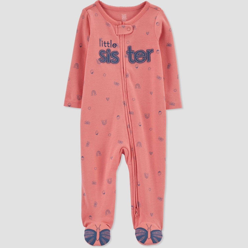 Just One You by Carter's Girls' Butterfly Footed Pajama 6M