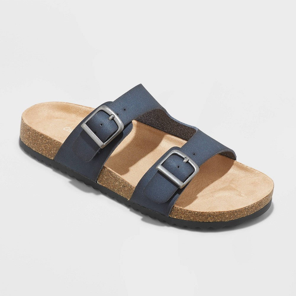 Kids' Drew Slip-on Footbed Sandals - Cat & Jack™ Navy 2 - Girl