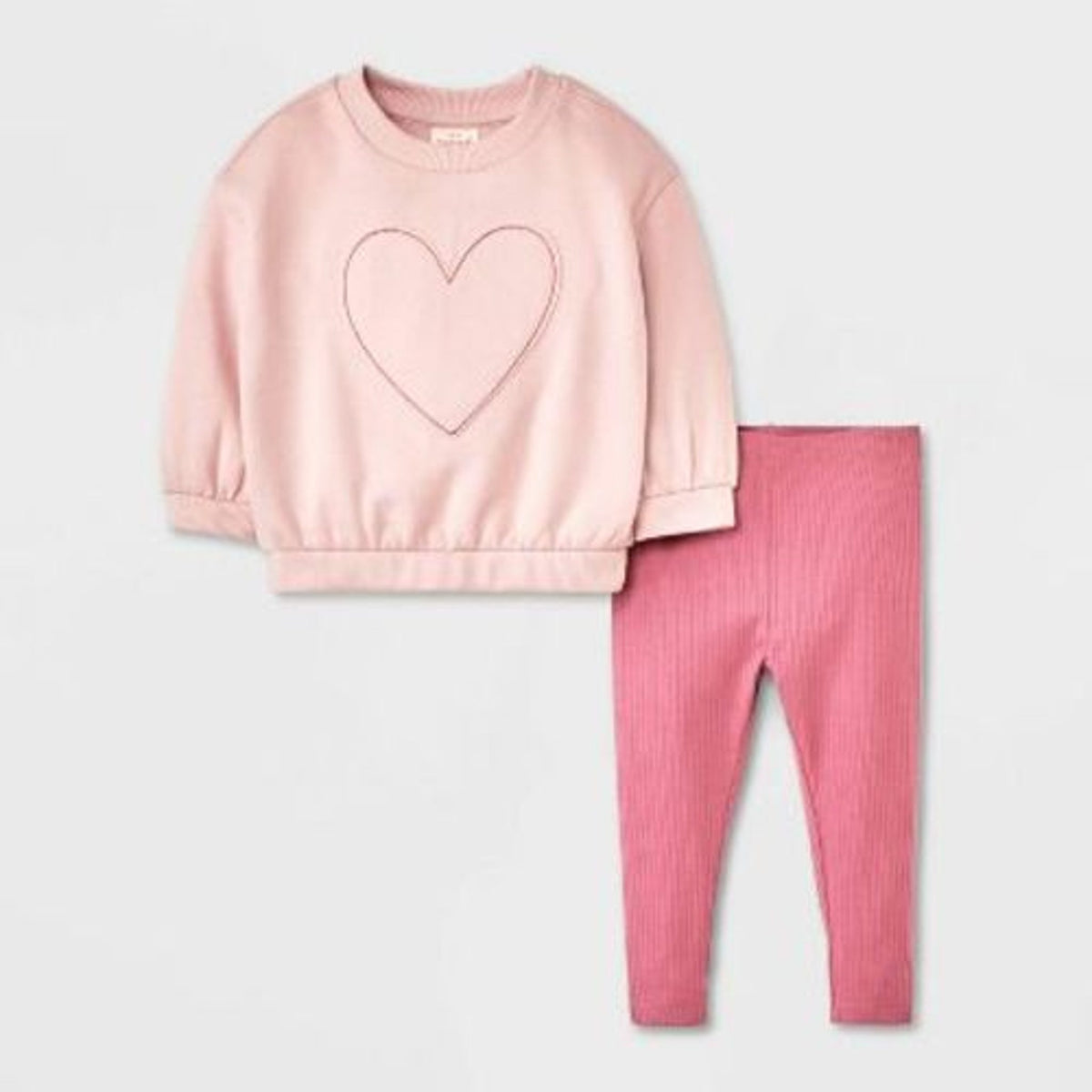 Cat & Jack Newborn Fleece Sweatshirt & Leggings Set, girl