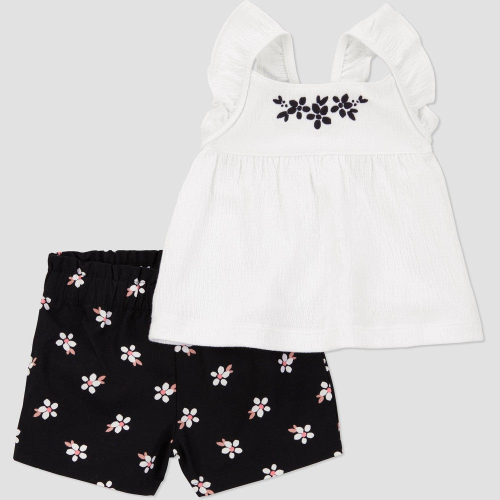 Carter's Just One You Baby Girls' Geo Set - Black 12M
