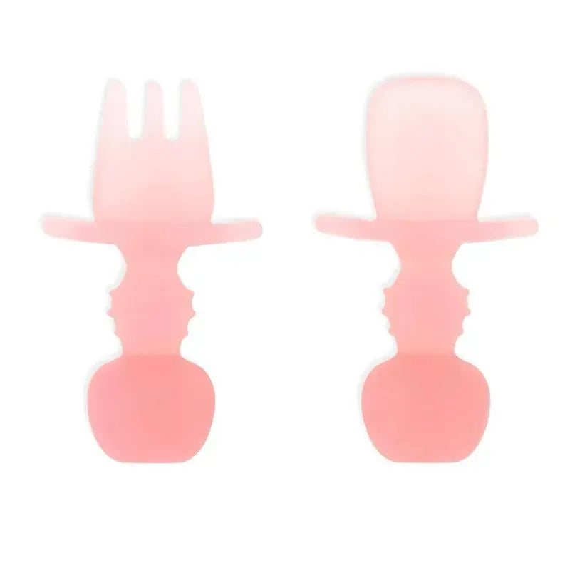 Bumkins Silicone Chewtensils, Pink
