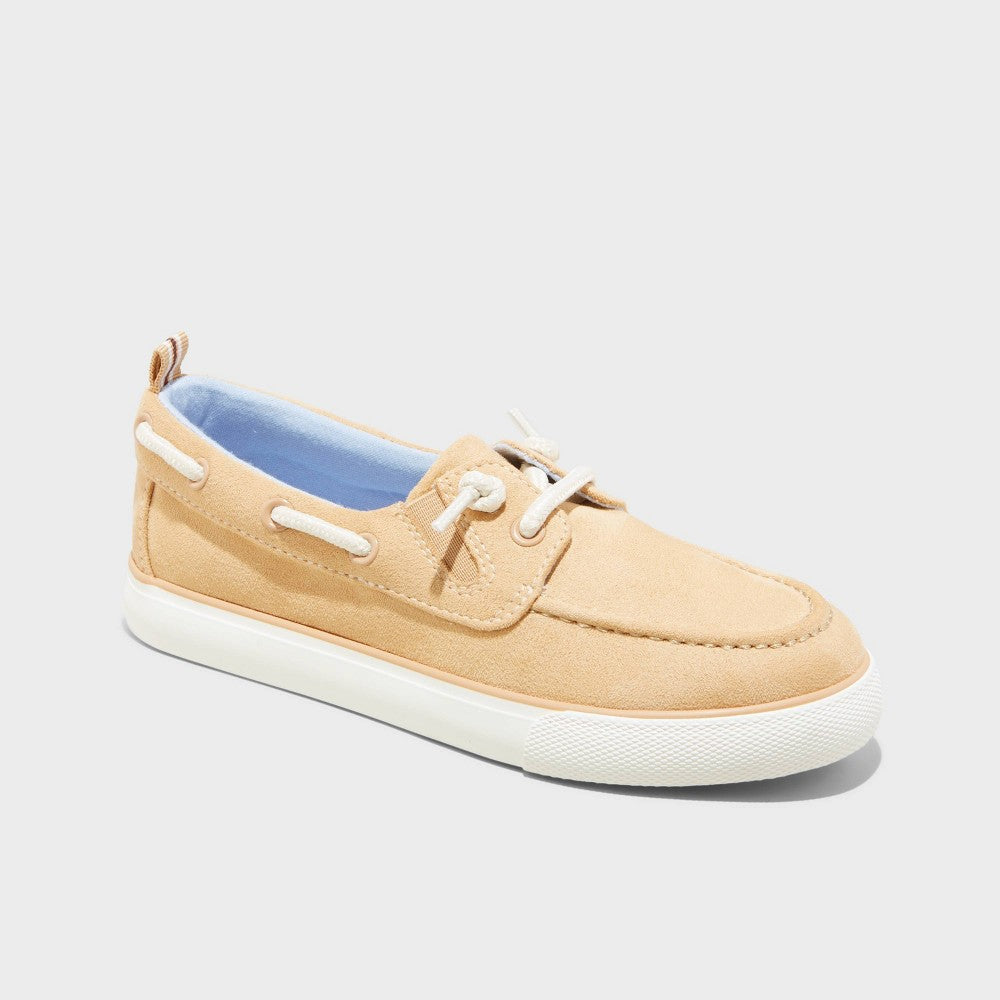 Cat & Jack boys Reece Boat Shoes Tan, Size 2