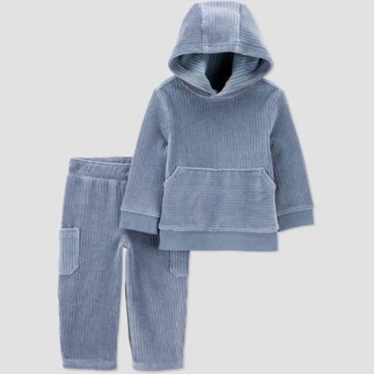 Carter's Baby Boys' 2pc Velour Set - Blue 9M