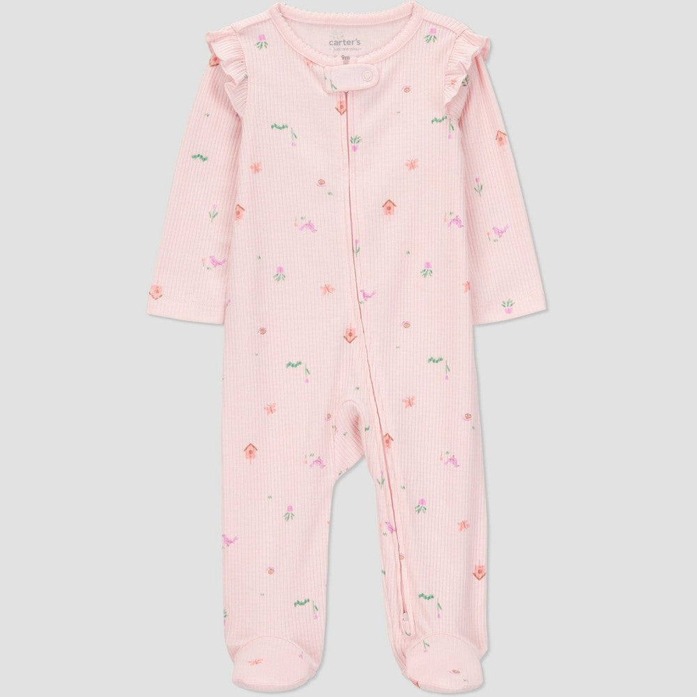 Carter's Baby Girls' Zipper Sleep N' Play Light Pink 9M