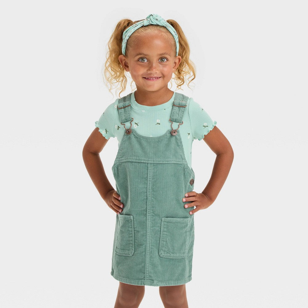 OshKosh B'gosh Girls' Corduroy Skirtall Olive Green 4T
