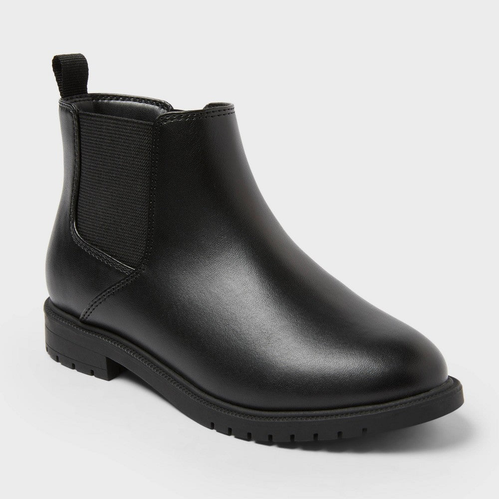 Cat & Jack girl Ankle Boots Black Size 3