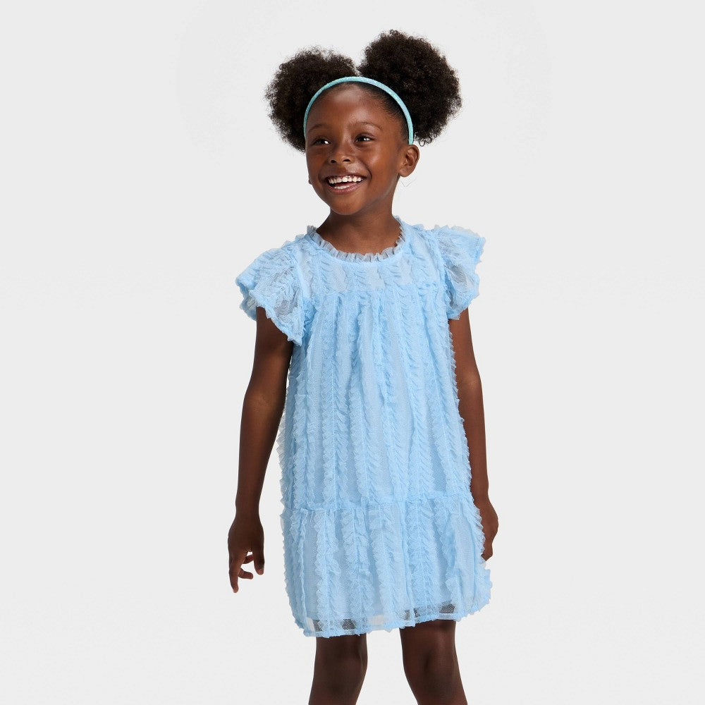 Cat & Jack Toddler Girls' Tulle Dress Light Blue 12M