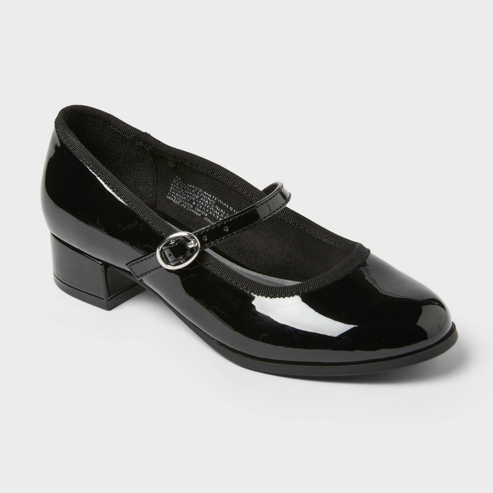 Cat & Jack girl Patent Dress Heels Black Size 4