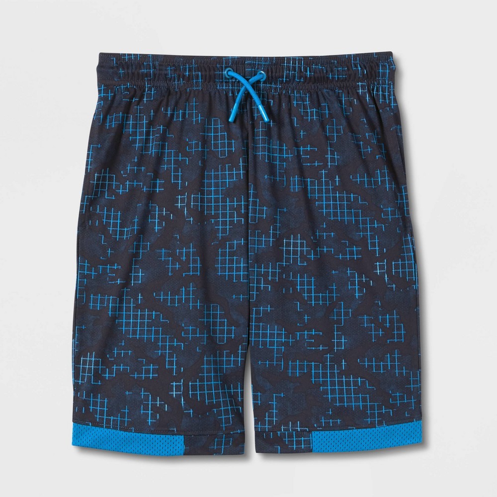 Boys' Printed Performance Shorts - All in Motion™ Blue XS