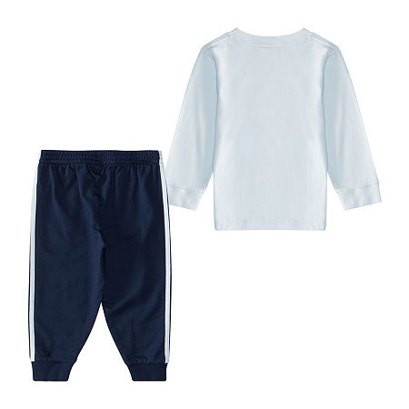 Adidas Baby Boy Size 18M Sports Logo Tee & Joggers Set