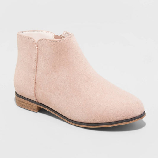 Girls' Opal Zipper Booties - Cat & Jack, Stylish Girls' Everyday Zip-Up Booties