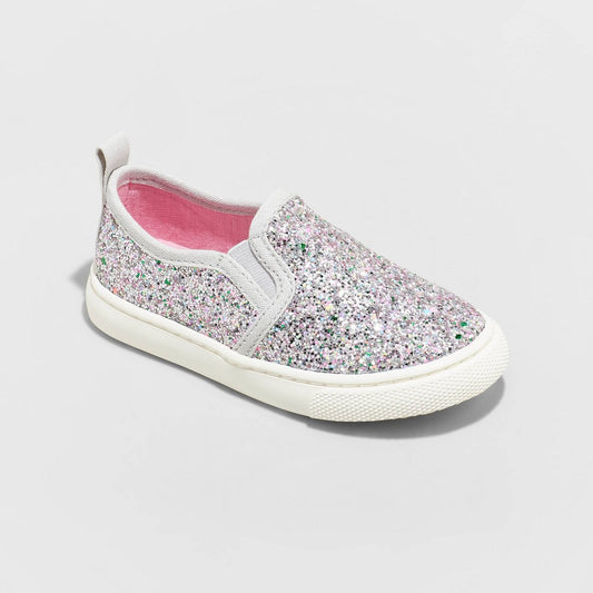 Toddler Girls' Madigan Slip-on Glitter Sneakers - Cat & Jack Footwear Collection