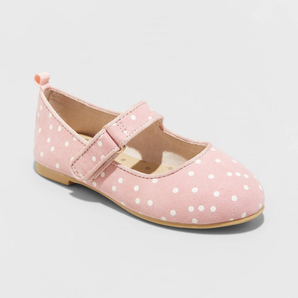Toddler Girls' Addy Ballet Flats - Cat & Jack Pink 5