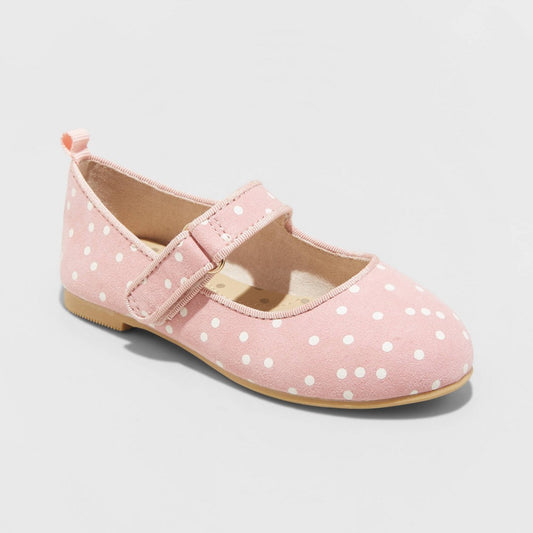Toddler Girls' Addy Ballet Flats - Cat & Jack Pink 5