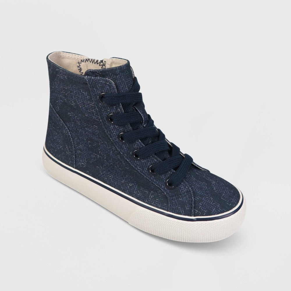 Boys Colby Lace-up Zipper Sneakers - Cat & Jack Navy 13 Blue