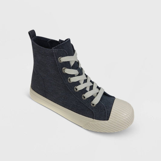 Boys' Shiloh Lace-up Zipper Sneakers - Cat & Jack Blue 3