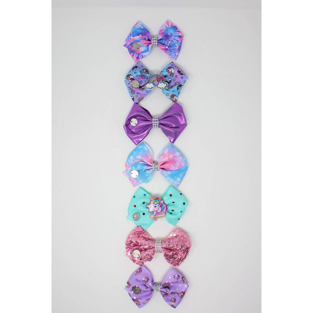 Girls' JoJo Siwa 7pk Bow Chain Hair Clip Set