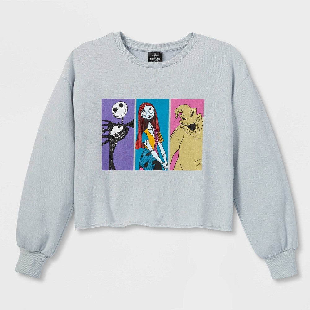 Girls' Disney the Nightmare Before Christmas Dreamy Fleece Pullover - Light