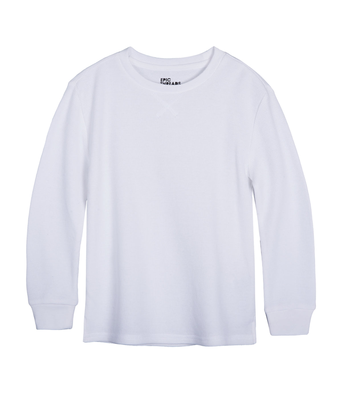 Epic Threads Boys Long Sleeve Thermal T-Shirt - Bright White XL