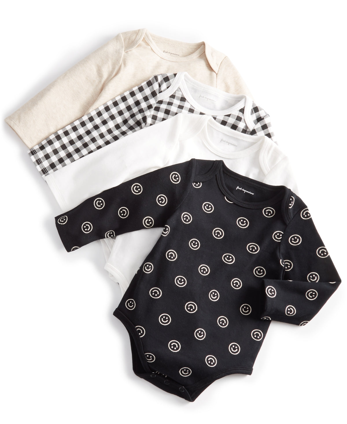 First Impressions Baby Bodysuits, Pack of 4 12M boys