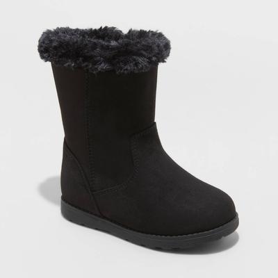 Toddler Girls' Leah Winter Shearling Style Boots Cozy Lined Cold-Weather Footwear