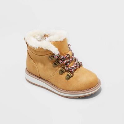 Toddler Boys' Reed Zipper Slip-on Combat Boots - Cat & Jack Durable Leather