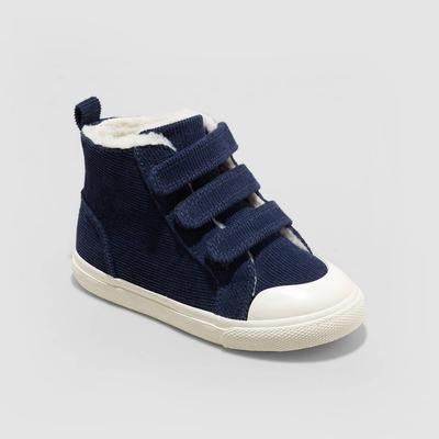 New - Toddler Boys Roman Slip-on Booties - Cat & Jack Navy 9