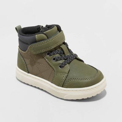 Toddler Caspian Slip-on Zipper Chukka Boots - Cat & Jack Olive Green 7 - Boy