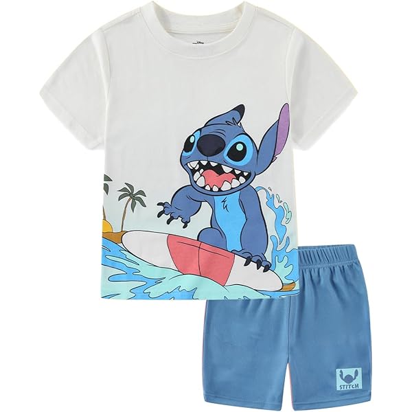Disney Stitch Surfing boy Outfit 4T