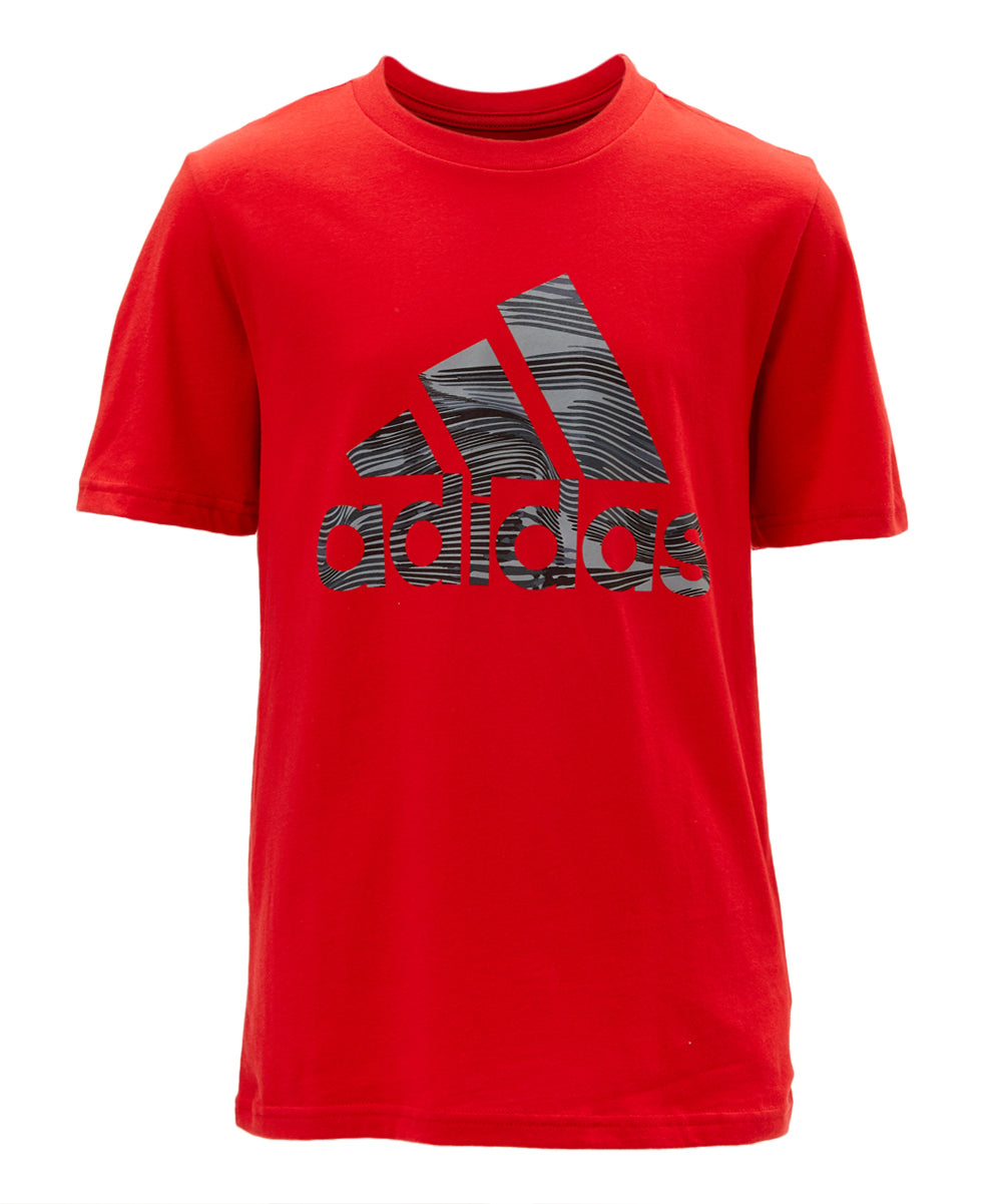 Adidas Boys' Camo-Logo Tee S